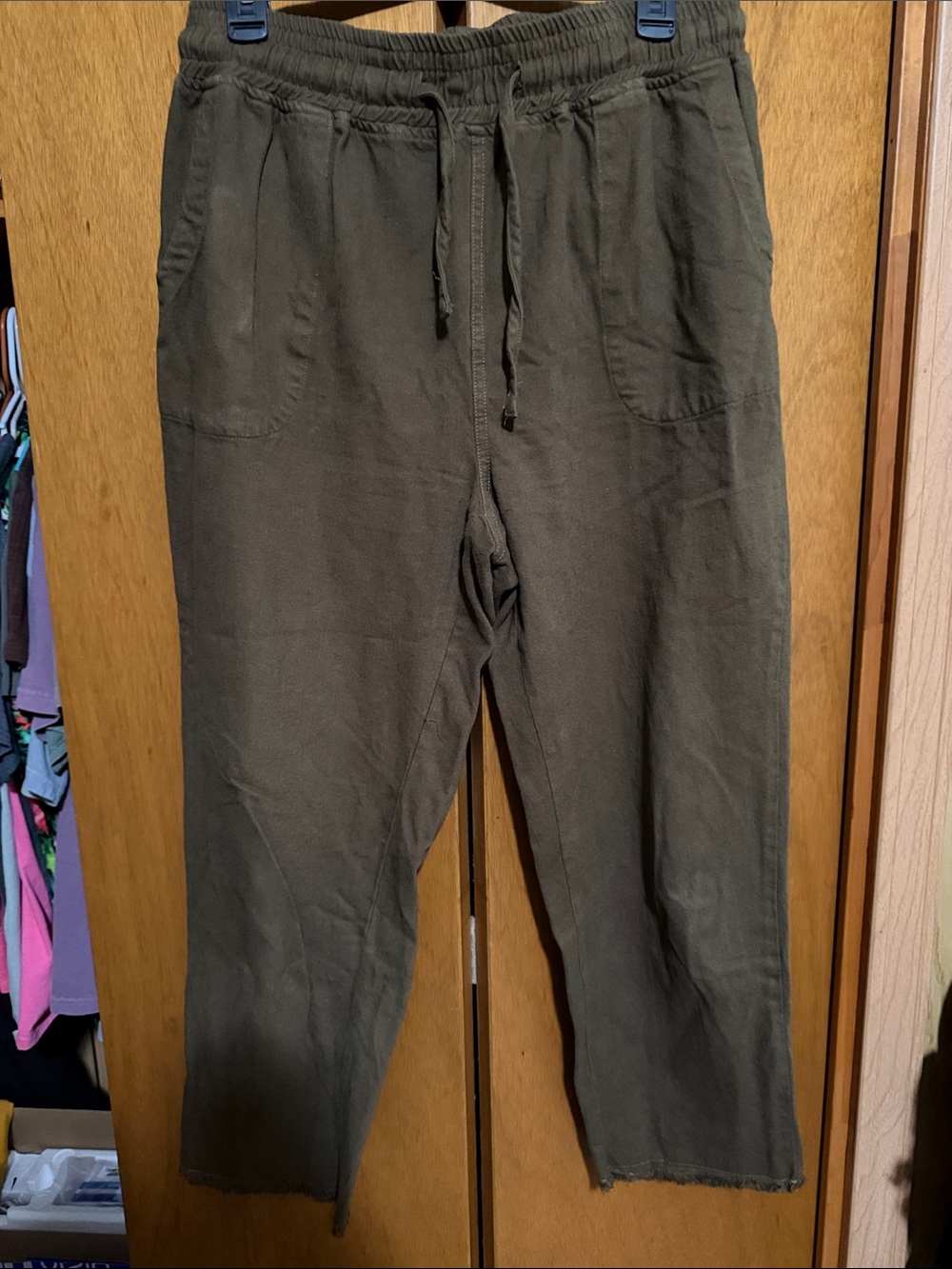 Thread & Supply Olive Drawstring pants